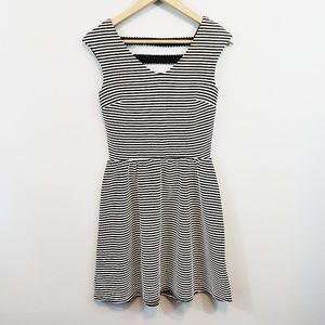 Xhilaration Black and White Cut Out Dress